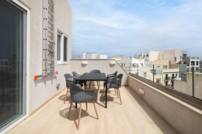 Modern 2BR Duplex Penthouse with Front Balcony and Large Terrace - Close to Saint Julians & Sliema